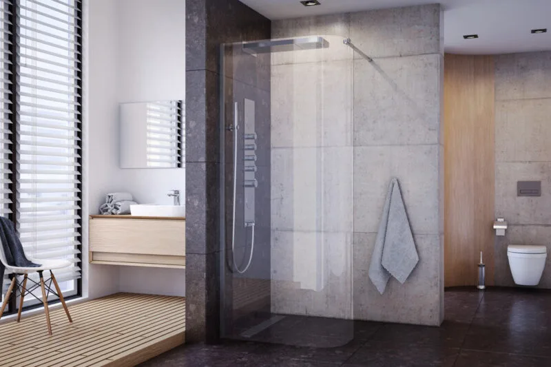 VIDOQ ścianka gięta typu WALK-IN