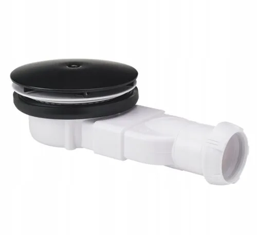 Syfon brodzikowy niski SLIM Black Mat WIRQUIN