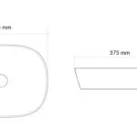 Umywalka nablatowa JIMA