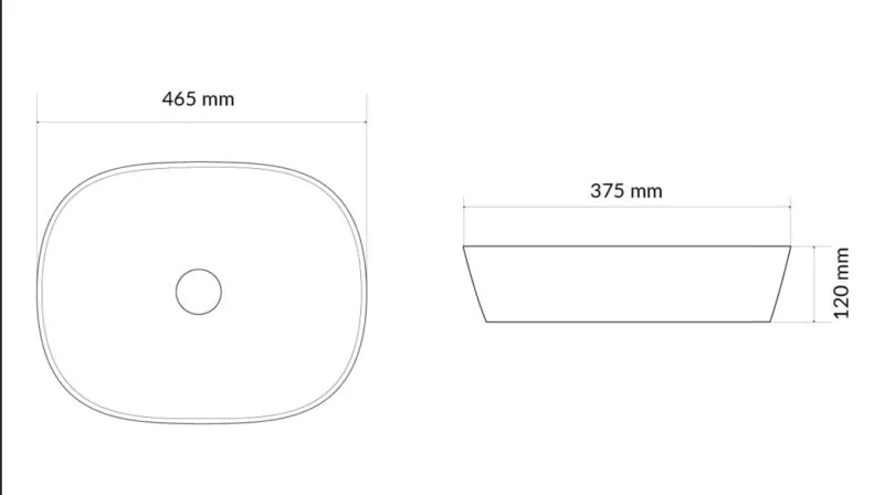 Umywalka nablatowa JIMA