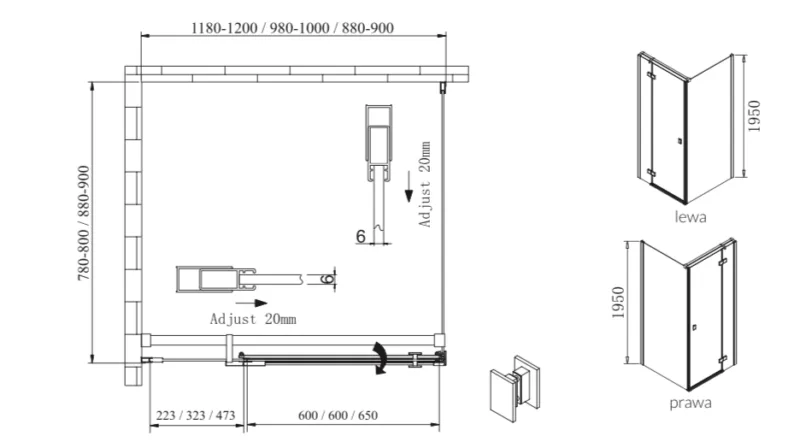 kabina3 Kabina natryskowa serii AKSI BLACK PLUS