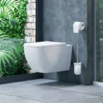 Bezrantowa miska wisząca WC Ness z deską wolnoopadającą