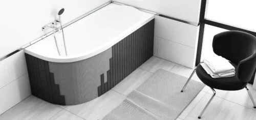 Obudowa podpłytkowa do wanien półokrągłych