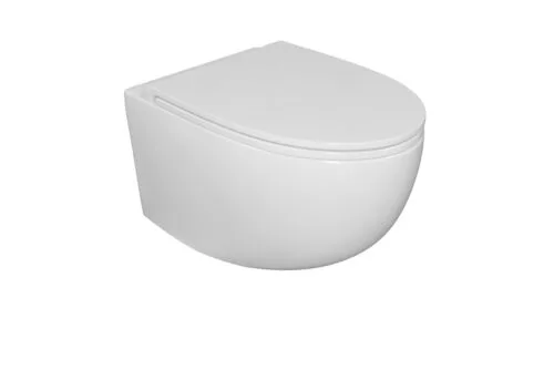 Bezrantowa miska wisząca WC Bull No-Rim połysk