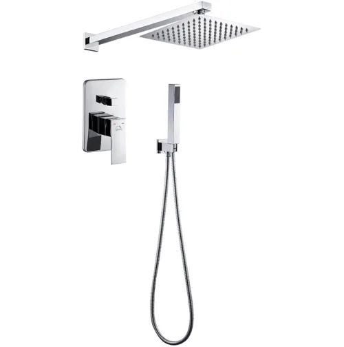 KVADRATO_BLQ_001P Kvadrato – komplet natryskowy z baterią podtynkową