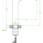 Largo – bateria umywalkowa stojąca nablatowa
