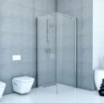 BK259-prost_m FRESH LINE- kabina kwadratowa ze ścianką stałą