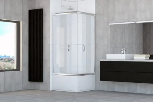 BK501QKC-prost_m STYLIO- kabina kwadratowa niska chinchila