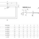 rysunek techniczny brodzika kompaktowego patric