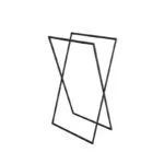 doex.1800bl_ps Wolnostojący wieszak na ręczniki Kros czarny