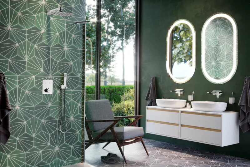 meble-tuto-bialy-dab___ Szafka pod umywalkę nablatową biały/dąb