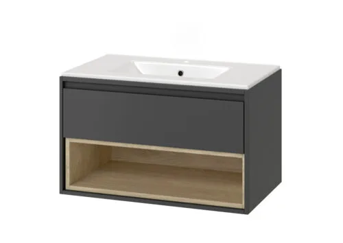 mlce.0101.3617.800.grbl-bez-bateri-001__ Szafka w zestawie z umywalką szary/dąb