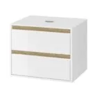 mlex.0104.600.whbl_ps1_s Szafka pod umywalkę nablatową biały/dąb