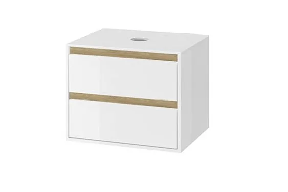 mlex.0104.600.whbl_ps1_s Szafka pod umywalkę nablatową biały/dąb