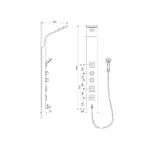Panel prysznicowy z termostatem More Termo