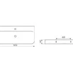 Umywalka wisząca/nablatowa Orido 101