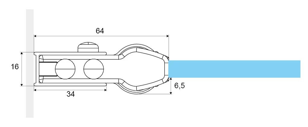 przekrój profilu przysciennego
