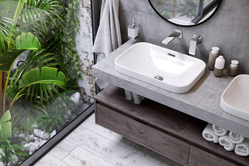 Umywalka wpuszczona w blat Hasko 57