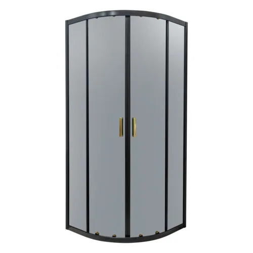 kabina prysznicowa tiara gold półokrągła