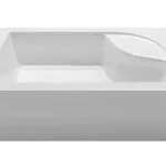 BRODZIK 12X80 PRAWY brodzik biały głęboki