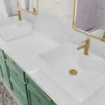 łazienka zielona i biała zielono-biała łazienka