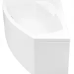 Wanna IBIZA 160x105 lewa z obudową, baterią i syfonem chrom