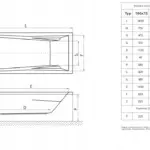Wanna prostokątna KOMFI 180x80 z obudową i syfonem
