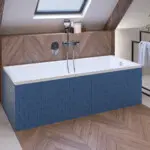 prostokątna wanna w aranżacji