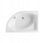 wanna narożna biały kolor