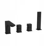 bateria wannowa czarna 4-otwory