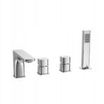 Bateria wannowa 4-otworowa Keria chrom