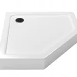 brodzik pieciokątny biały