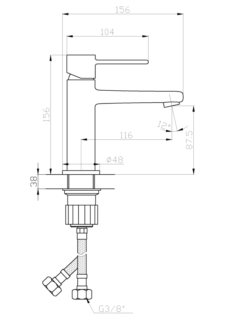 rys. techniczny bateri łazienkowej rysunek techniczny bateri łazienkowej