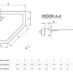 brodzik glasgow rysunek techniczny