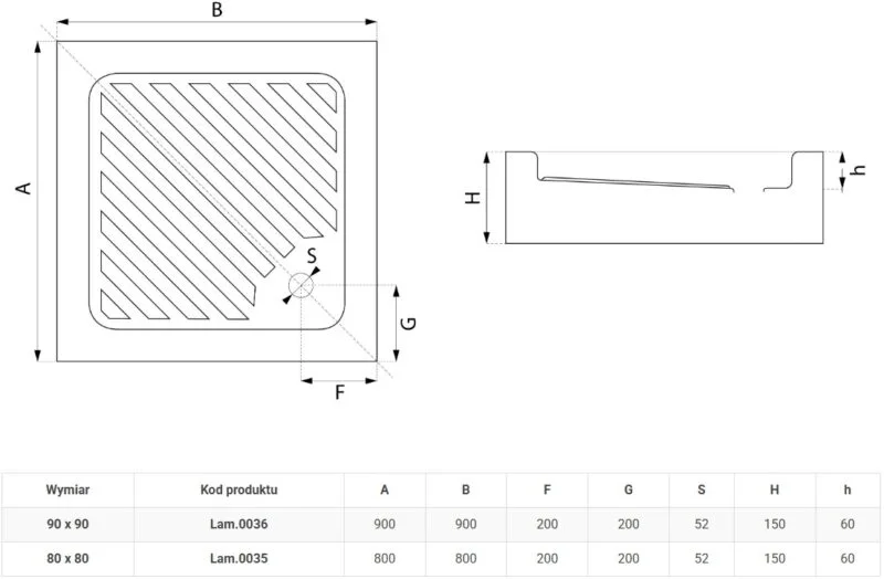 brodzik saymon rysunek techniczny