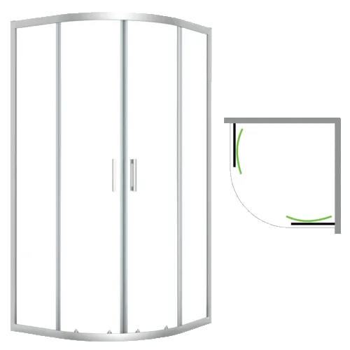 desna_kabina_polokragla Półokrągła kabina prysznicowa 80x80 cm elegancja i ergonomia w Twojej łazience Desna