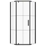 Kabina natryskowa Kerra Metro 90x90 cm z czarną kratą