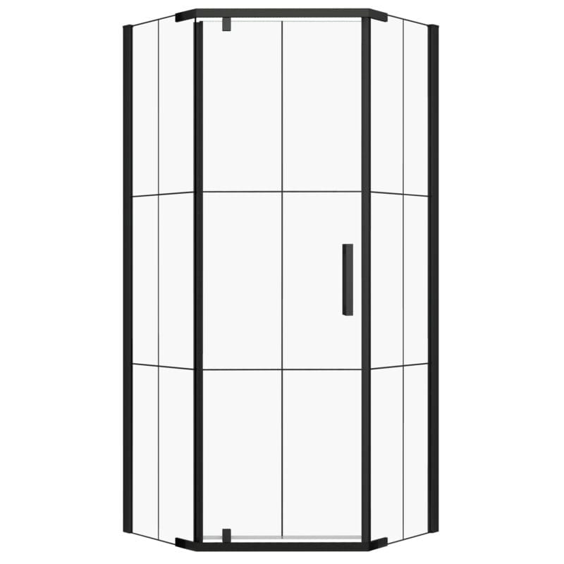 Kabina natryskowa Kerra Metro 90x90 cm z czarną kratą