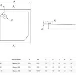 rysunek techniczny brodzika kwadratowego Marc
