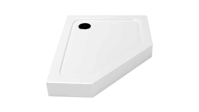 BRODZIK PRYSZNICOWY GLASGOW 100×80 PRAWY – ELEGANCJA I WYGODA W TWOJEJ ŁAZIENCE