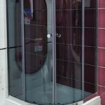 KABINA PRYSZNICOWA 90x90 PÓŁOKRĄGŁA NAROŻNA PRZESUWNA BRODZIKI SYFON