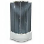KABINA PRYSZNICOWA 90x90 PÓŁOKRĄGŁA NAROŻNA PRZESUWNA BRODZIKI SYFON