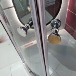 KABINA PRYSZNICOWA 90x90 PÓŁOKRĄGŁA NAROŻNA PRZESUWNA BRODZIKI SYFON