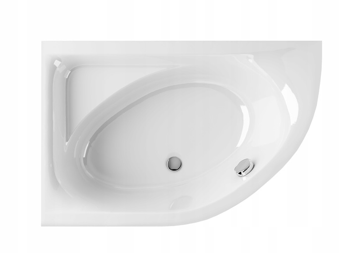 WANNA NAROŻNA Z OBUDOWĄ 150X100 LEWA SYFON ASYMETRYCZNA AKRYLOWA LAMINART