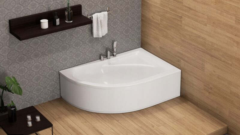 Wanna MILA 150x100 z obudową, baterią i syfonem