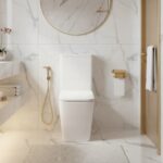 KOMPAKT WC STOJĄCY PIONOWY BEZRANTOWY BIAŁY WYPINANA DESKA WOLNOOPADAJĄCA MADERO ELITE