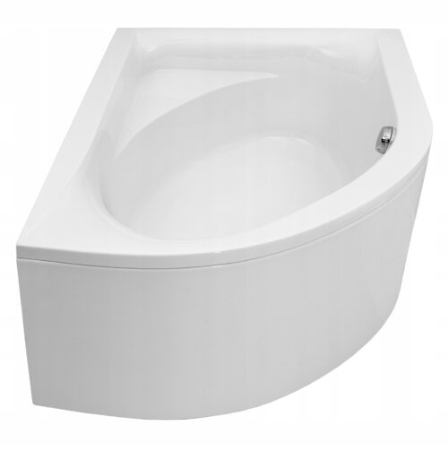 WANNA Z OBUDOWĄ  SYFONEM NAROŻNA PRAWA ASYMETRYCZNA AKRYLOWA 150X100