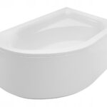 WANNA Z OBUDOWĄ  SYFONEM NAROŻNA PRAWA ASYMETRYCZNA AKRYLOWA 150X100