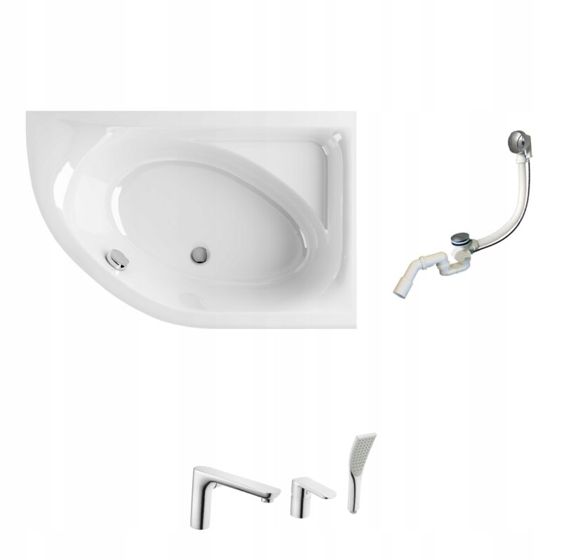 Wanna MILA 150x100 z obudową, baterią i syfonem