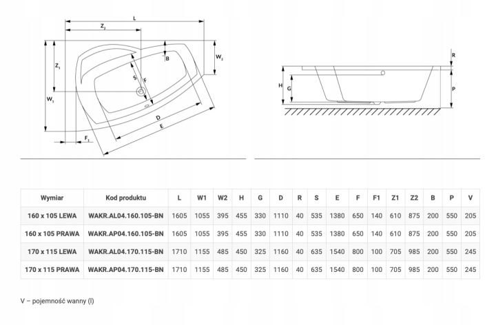 WANNA-PRAWA-NAROZNA-Z-BATERIA-CZARNA-SIEDZISKIEM-OBUDOWA-SYFONEM-150X100-Typ-wanny-narozna WANNA PRAWA NAROŻNA Z BATERIĄ CZARNA SIEDZISKIEM OBUDOWĄ SYFONEM 150X100